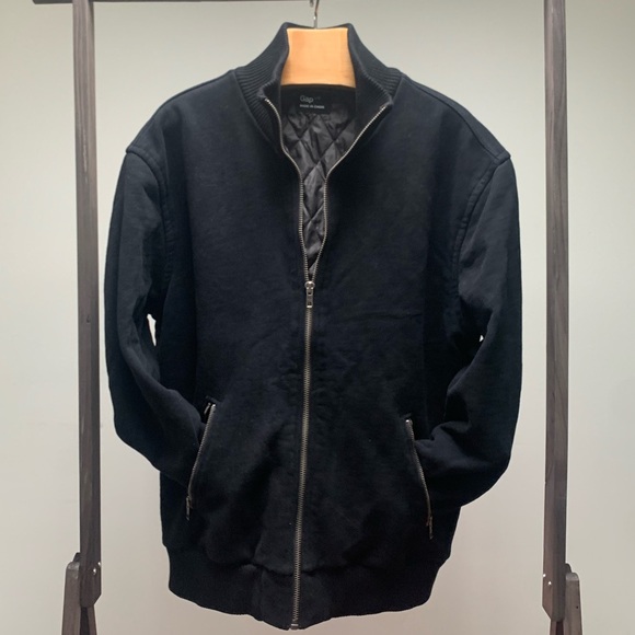 GAP Jackets & Coats Gap Classic Black Bomber Jacket Size L Poshmark